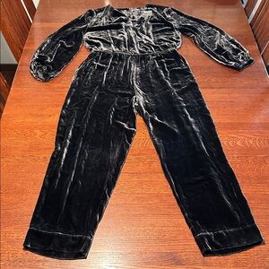 Sundance Black Velvet Jumpsuit
